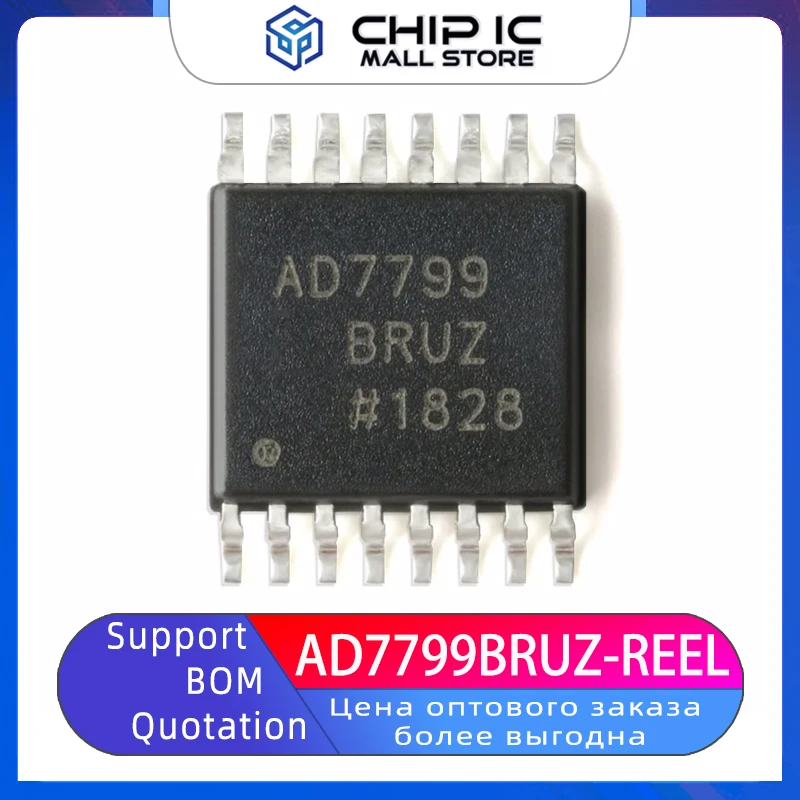 

AD7799BRUZ-REEL Package TSOP-16 24-bit Σ-Δ Analog-to-digital Converter (ADC) 100% New Original Stock