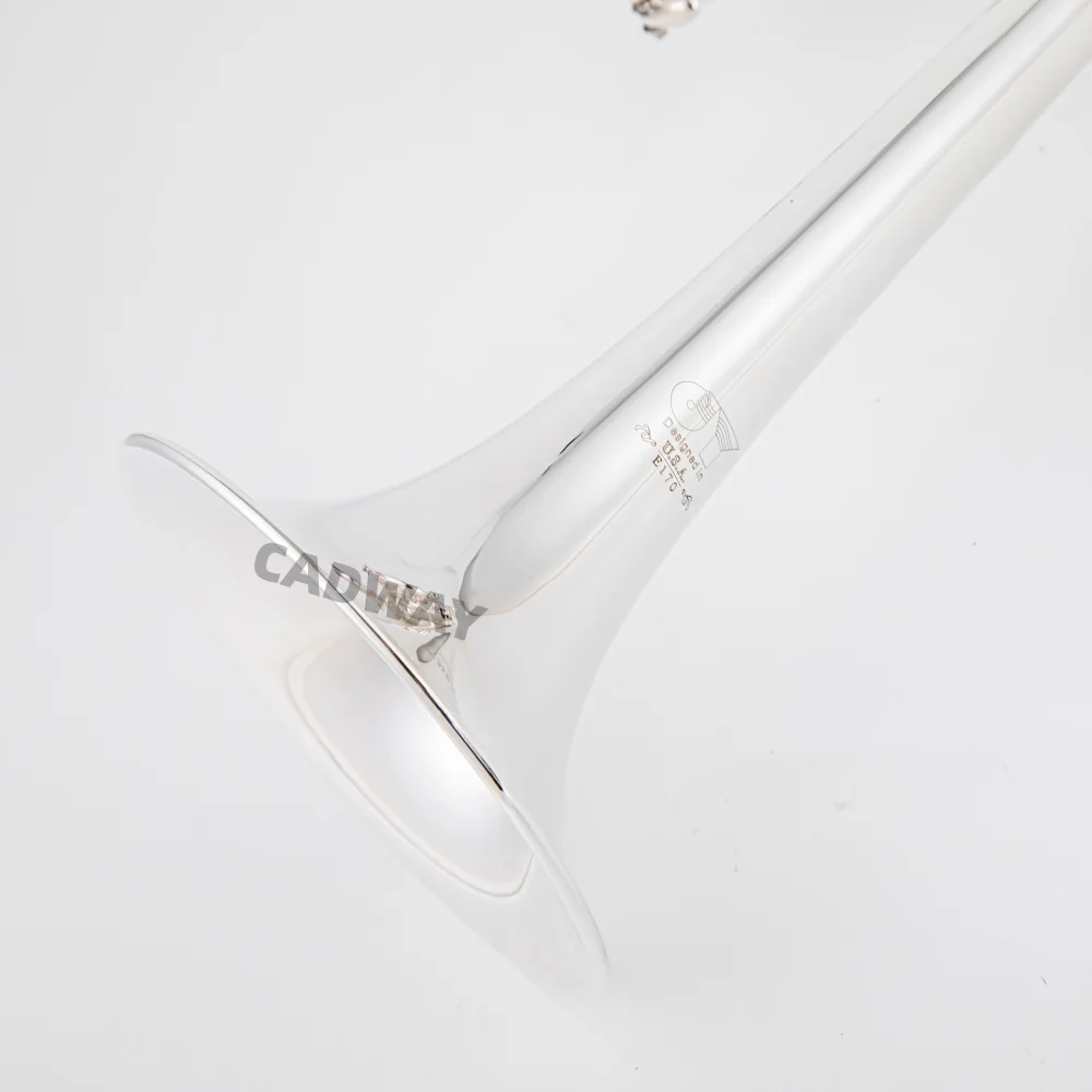 JYTR - E170 Marching Trumpet B Key Silver Plate Excellent Quality and Good Sound with Case Mouthpieces