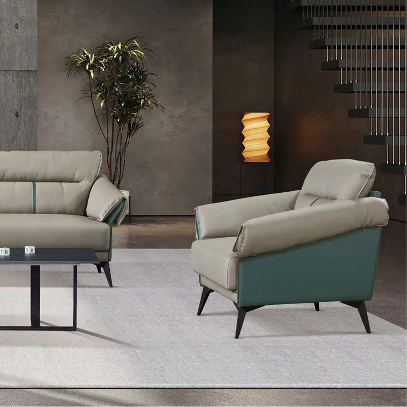 #Eco-friendly Office Furniture Multifunctional Reception Sofa Thick Set  Public
