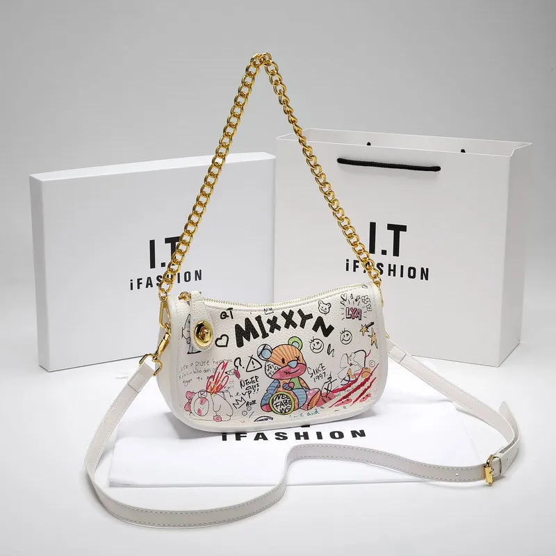 حقيبة ماسنجر فاخرة للنساء، حقيبة يد جلدية فاخرة عبر الجسم، حقيبة كتف أنيقة للسيدات