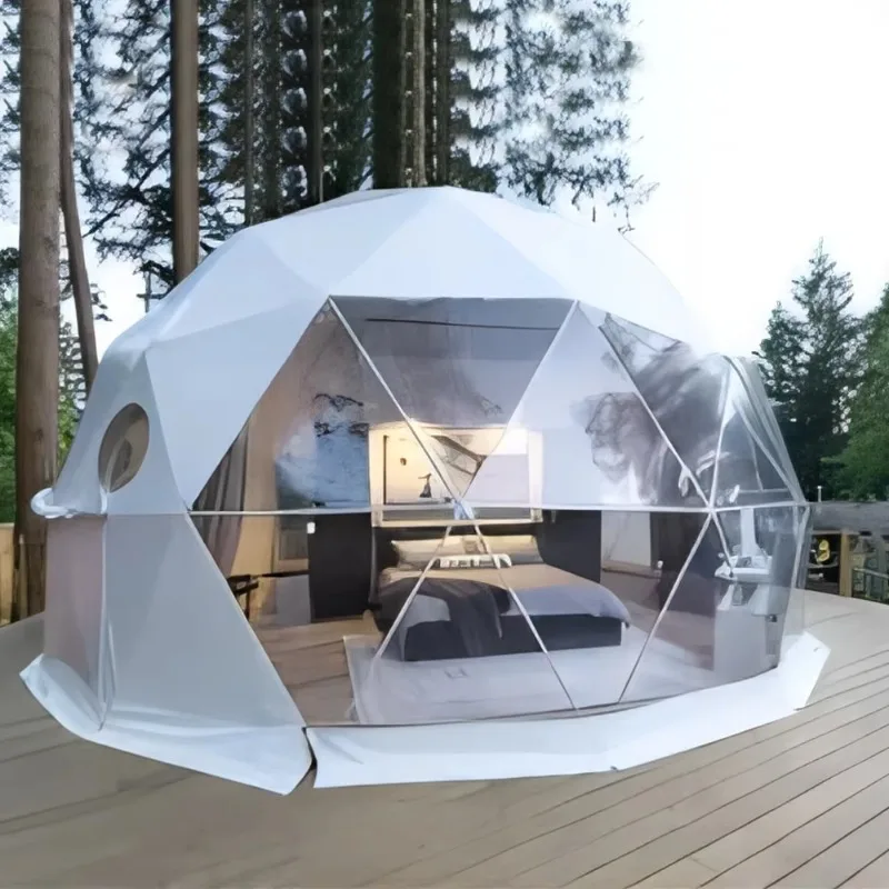 Large event tent shelter transparent 30m large party geodesic luxury hockey ball dome tent for sale