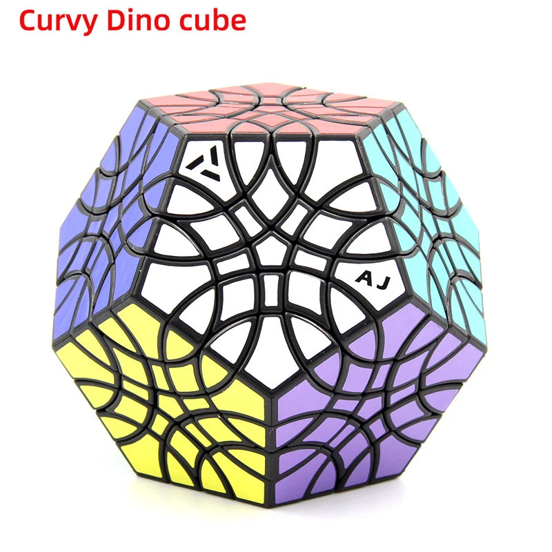 

Magic Puzzle Red cotton Curvy Dino Cube Stickers Dodecahedron Skewb Strange Shape Cubes Educational Twist Toy Kids Gifts