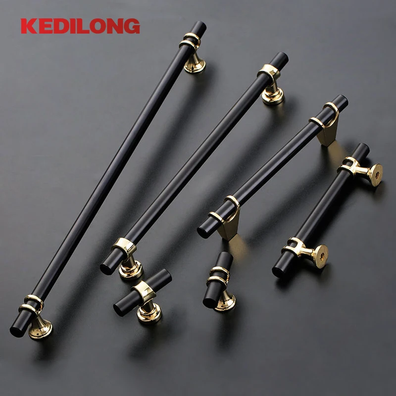 

KEDLO Furniture hardware European style modern luxury cabinet handle Drawer Knob wardrobe long handle