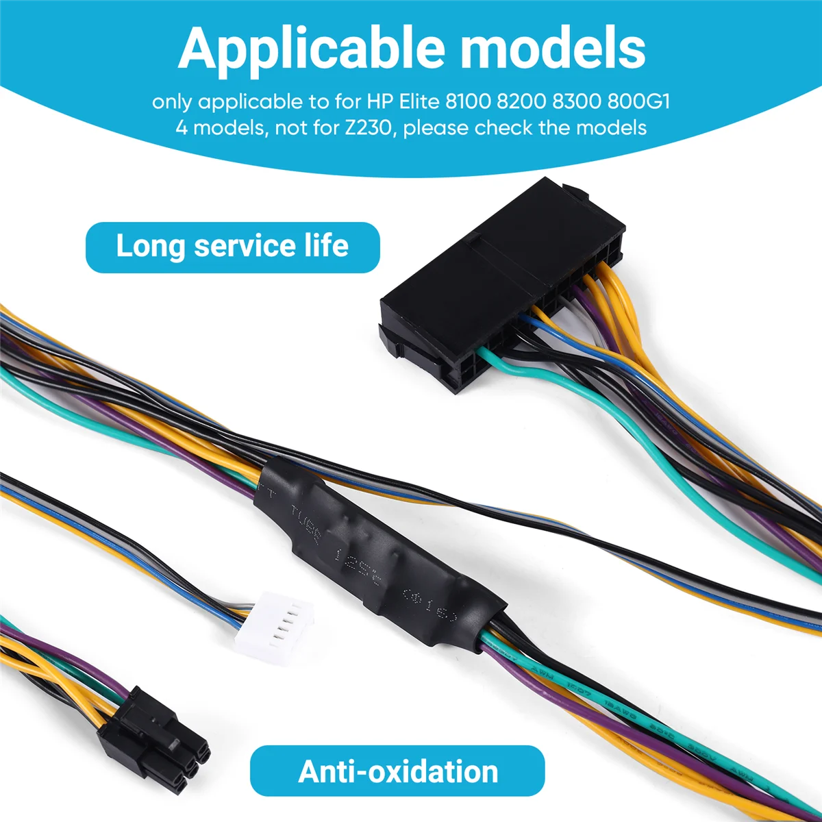 M04K ATX Основный 24-контактный разъем «мама» на 6-контактный разъем «папа» 6Pin PCI-E PSU Кабель питания для HP Elite 8100 8200 8300 800G1
