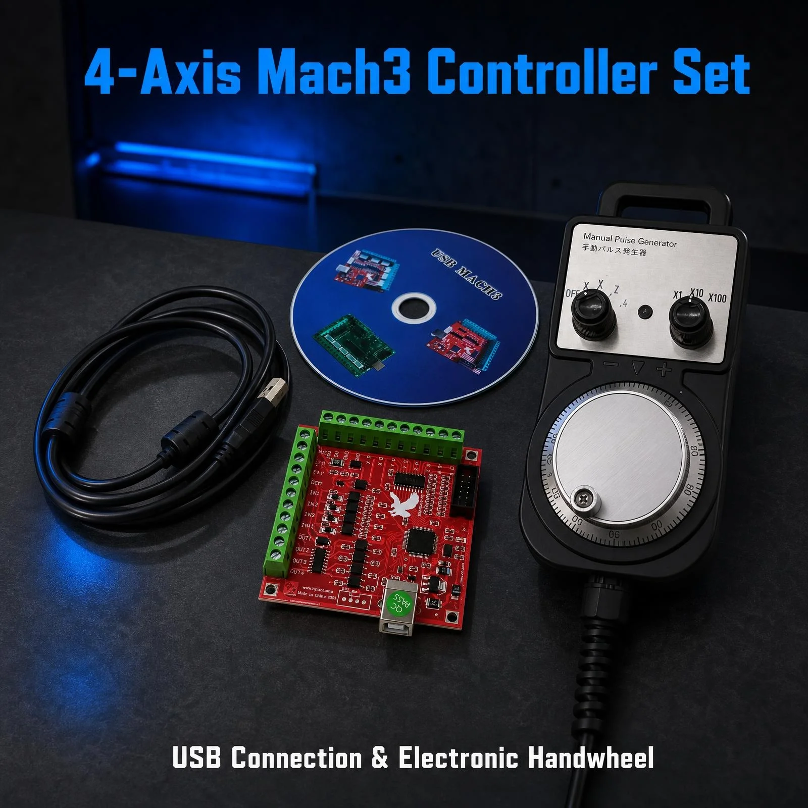 Mach3 Usb Cnc Controller 4 Axis 100Khz - Kartu Pengontrol CNC Mach3 USB 4