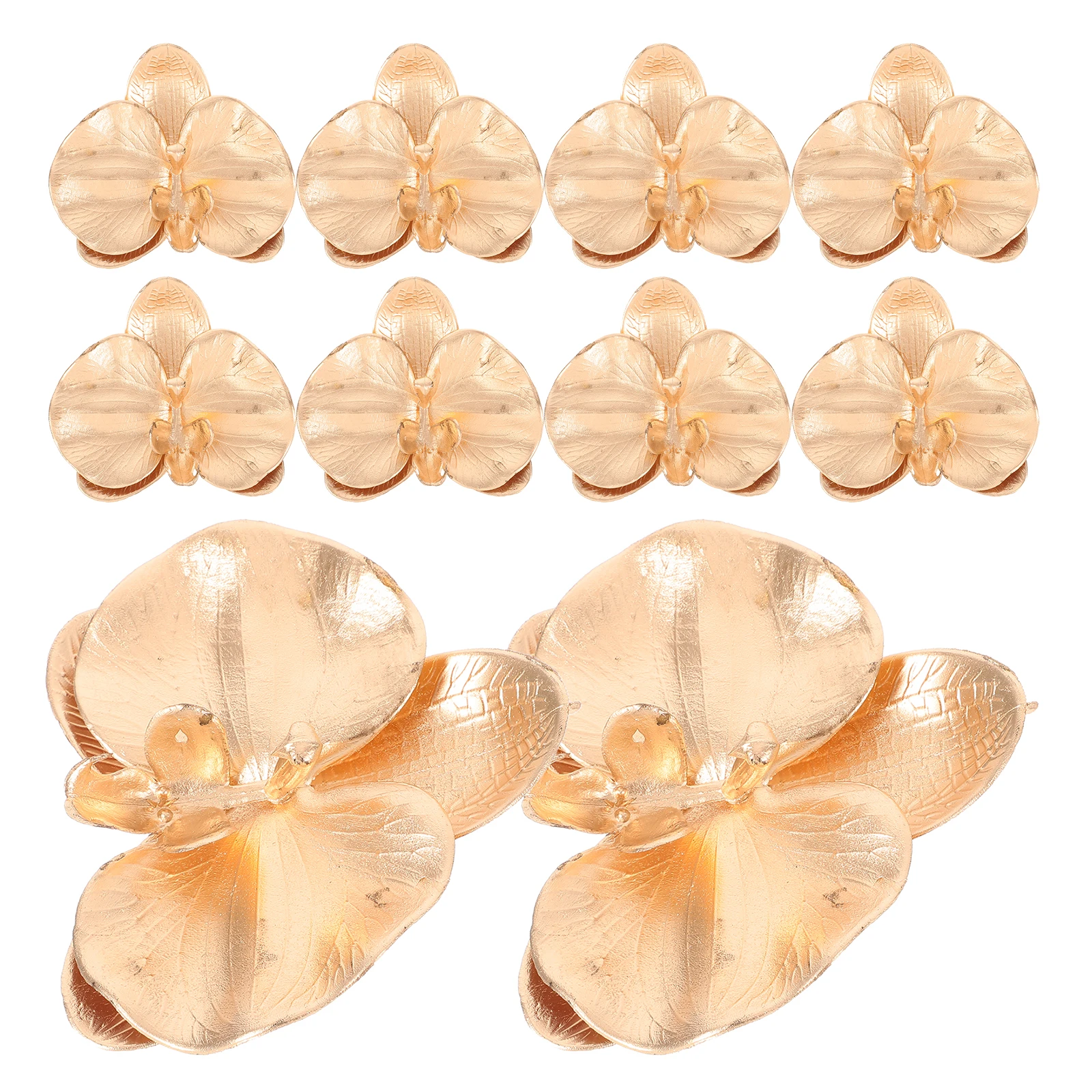 

10pcs Artificial Head for Crafts Home Decor Orchid Flower Heads Reusable DIY Floral Projects
