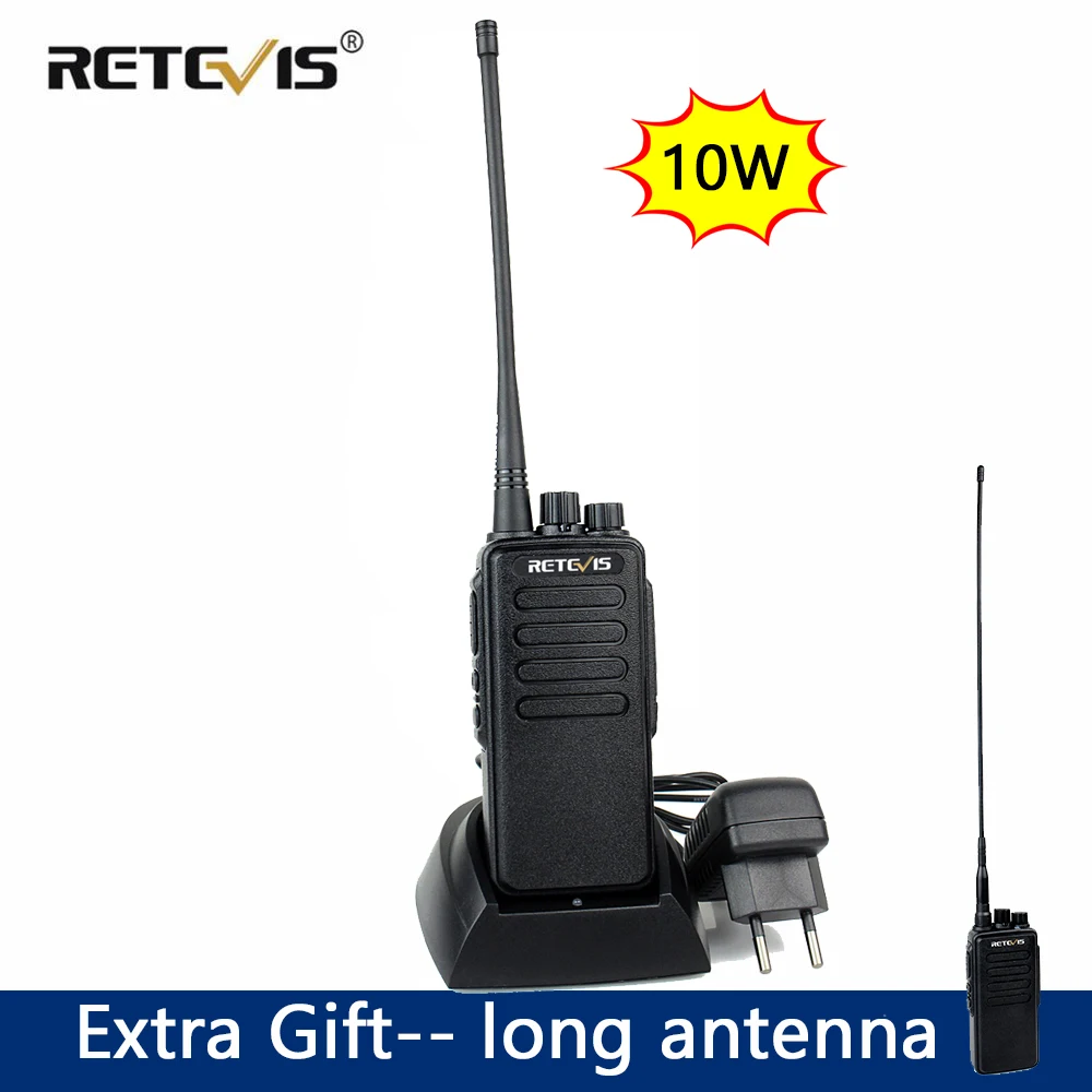 

10 Вт мощная рация дальность 10 км Retevis RT1 VHF или UHF высококлассная двухсторонняя рация для охотничьего бизнеса