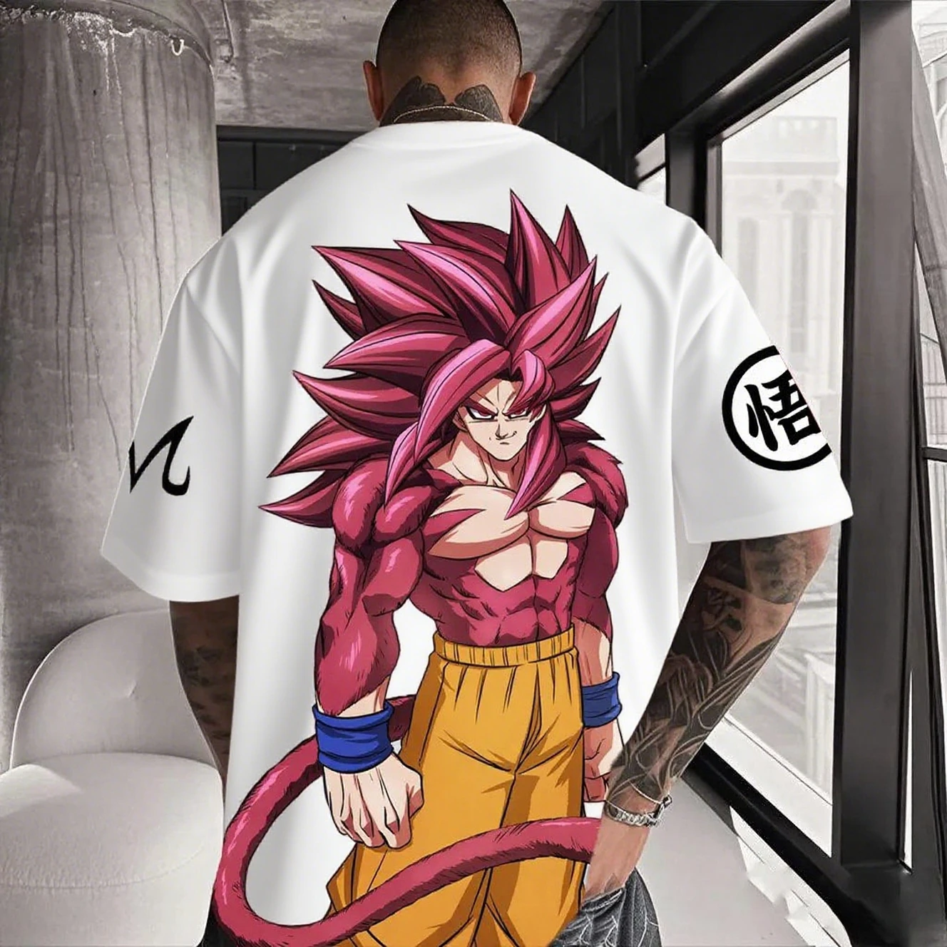 Dragon Ball Super Saiyan Goku T-shirt da uomo Anime Manica corta Graphic Tee Streetwear Casual Estate Magliette e camicette di grandi dimensioni Y2k Vestiti