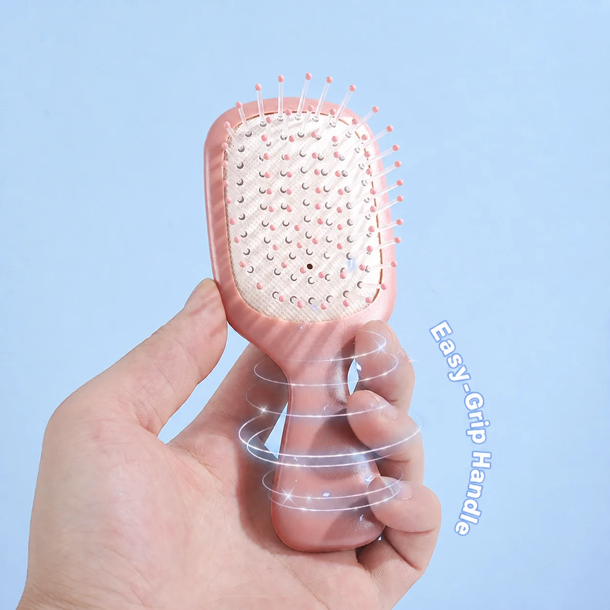 Detangling Hair Brush Non-Slip Mini Comb Air Cushion Comb Rounded-Tip Mini Air Cushion Hair Brush For Girls Handbag Travel Use
