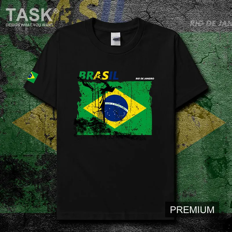 

Brazil Rio De Janeiro Christ National Logo Building Flag Print T-Shirt Summer Cotton O-Neck Short Sleeve T Shirt Size S-3XL