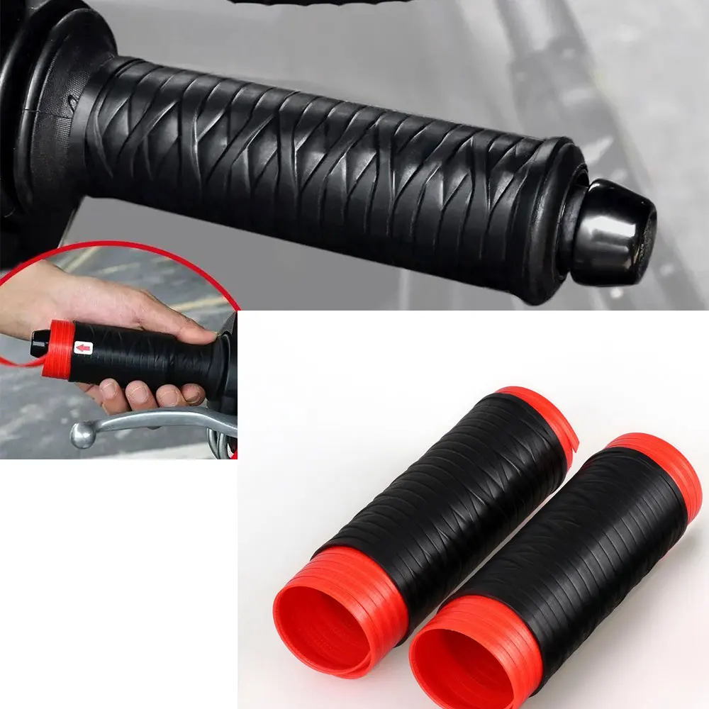 Motorcycle Silicone Handlebar Cover Universal Self Shrinking Non-Slip Grip Covers Sleeve Protector Cover Motorcycle Accessories image 4