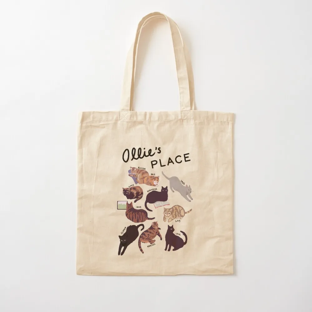 Ollie's Place Print Tote Bag tote bag screen shopping bag Big women