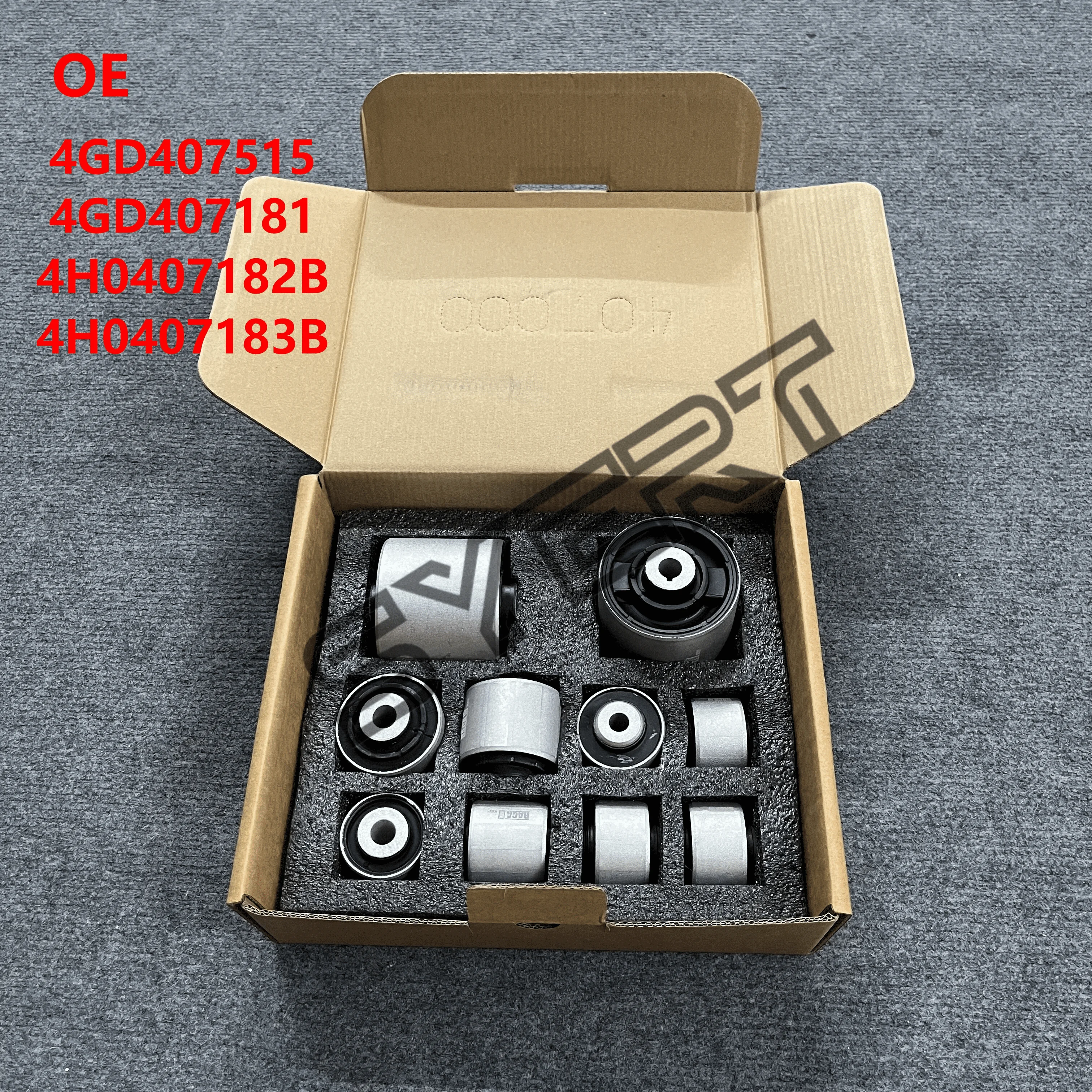 10*PCS Front Control Arm-Trailing Arm Bush Kit 4H0407183 4H0407183A 4H0407183B For Audi S8 A8 D4 2010-2017 Quattro 3.0 4.2 6.3
