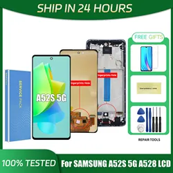 A52s 5G For Samsung 6.5''For AMOLED A528 A528B A528B/DS A528N LCD Display Touch Screen Digitizer Assembly Replacement