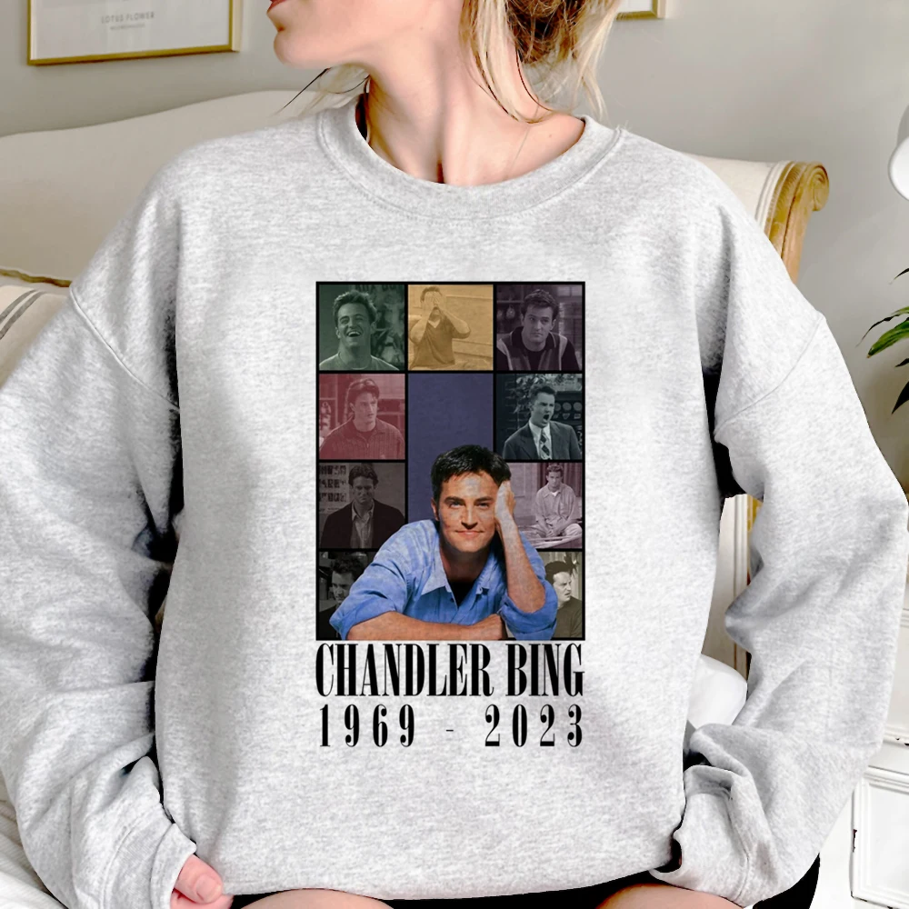 Chandler Bing hoodie wanita 2023 anime y2k estetika menarik wanita pakaian streetwear