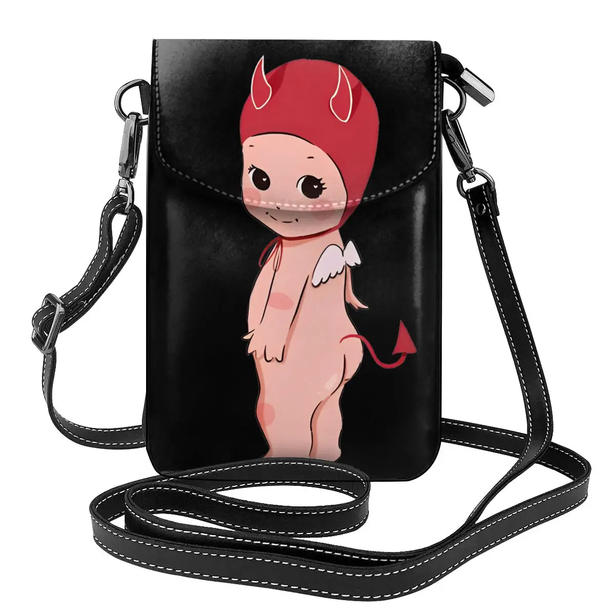 Devil Red Devil Sonny Angel Cute Cartoon Shoulder Bag Female Gifts Women Bags Stylish Leather Outdoor Purse