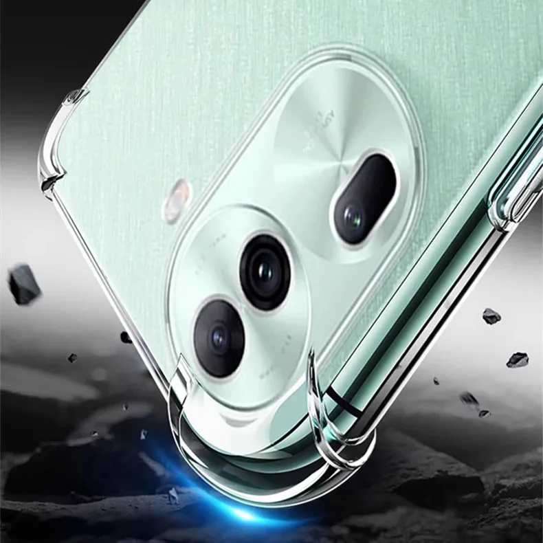 Shockproof Airbag TPU Case for OPPO Reno 12 11 Pro 5G Reno11 10 Protective Cover Capa Fundas Coque