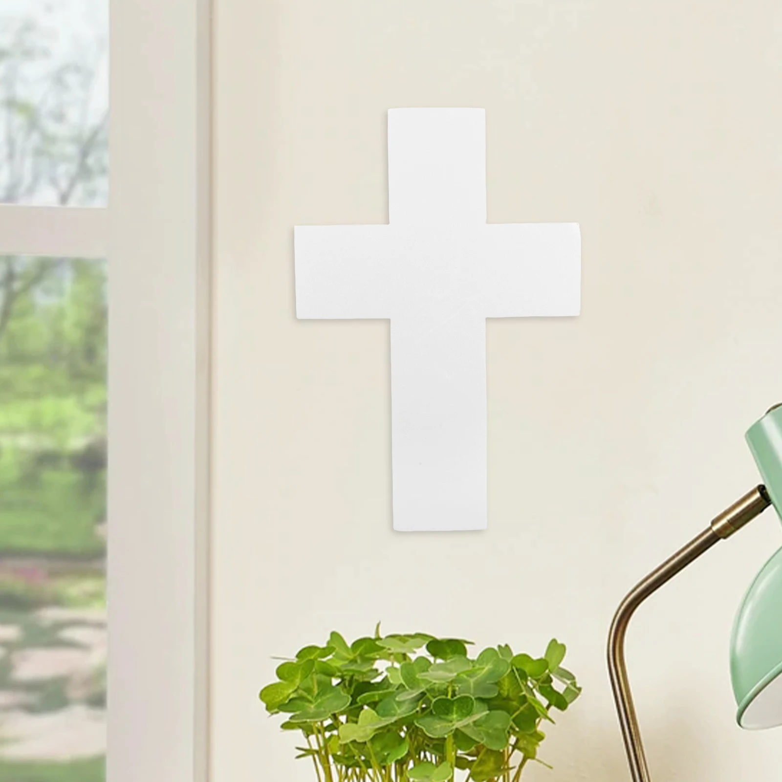 

Polystyrene Foam Cross for Holy Communion DIY Decoration Unfinished Craft Project Religious Celebration Table Centerpiece