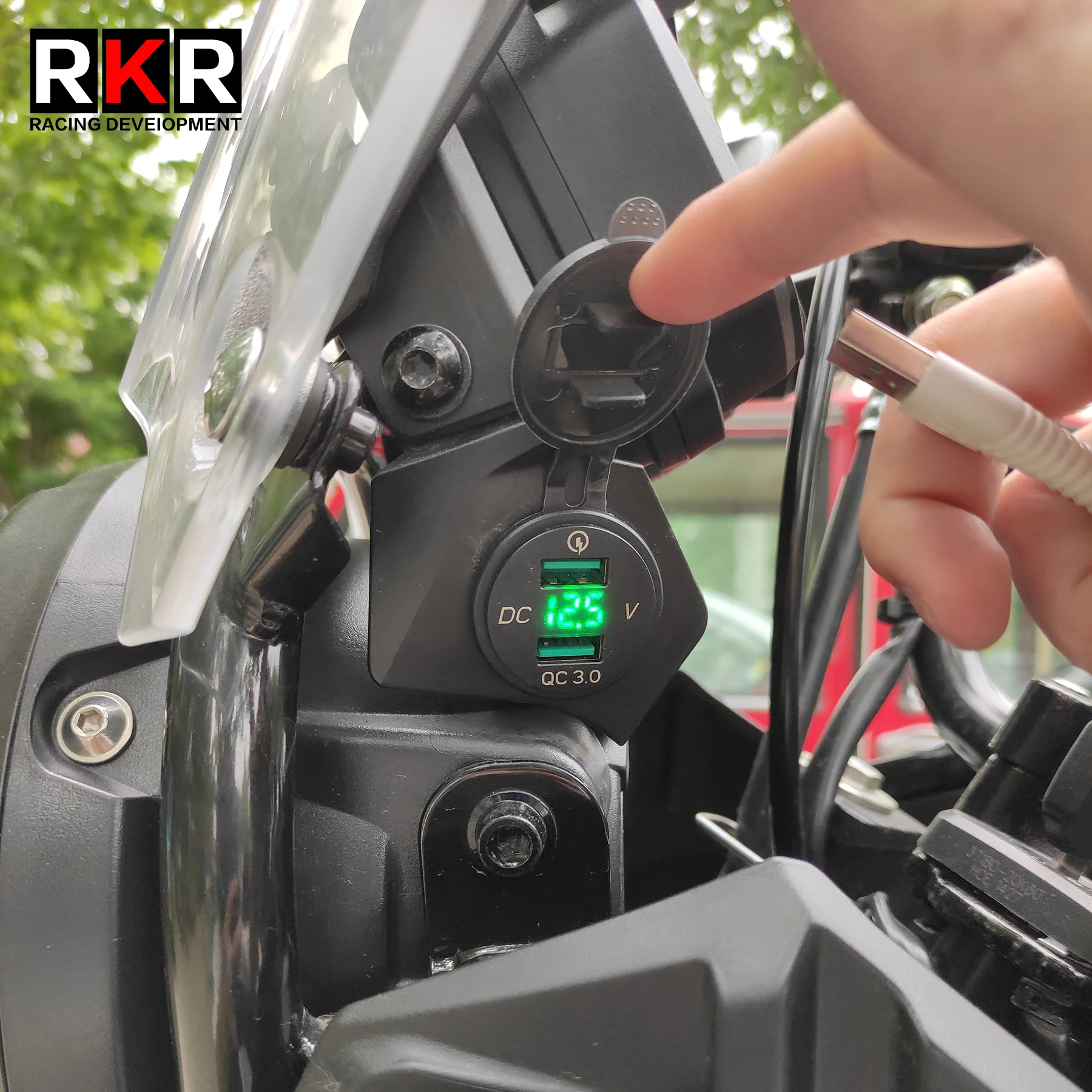 For SUZUKI V-Strom DL250 DL 250 VStrom Motorcycle USB Charger Plug Socket 12V Type C Single Dual USB Cigarette Lighter Adapter