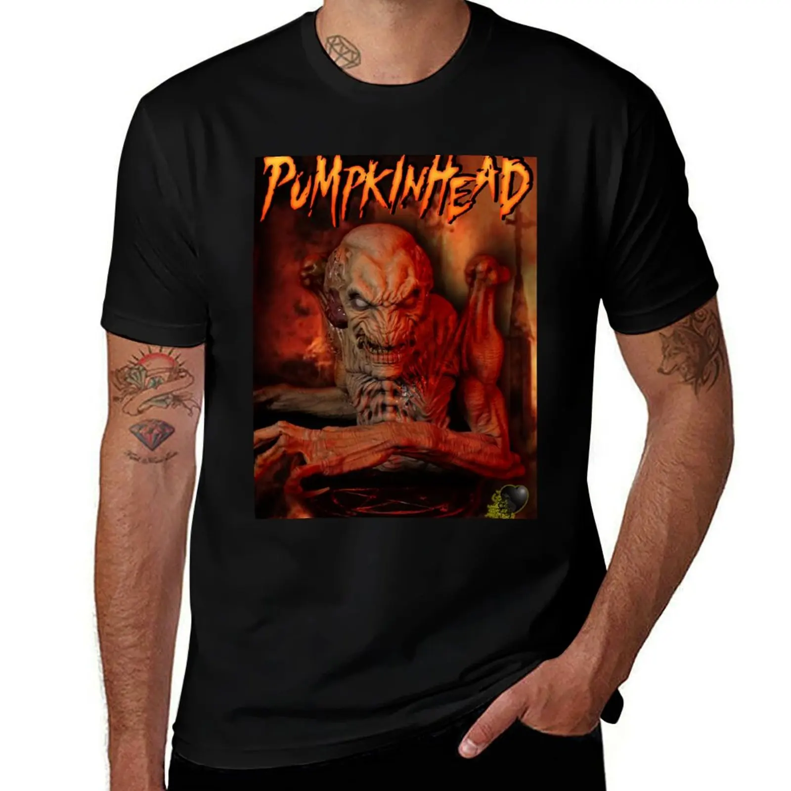 

Pumpkinhead w/ Logo T-Shirt cotton t shirt man t shirt man casual T-Shirt