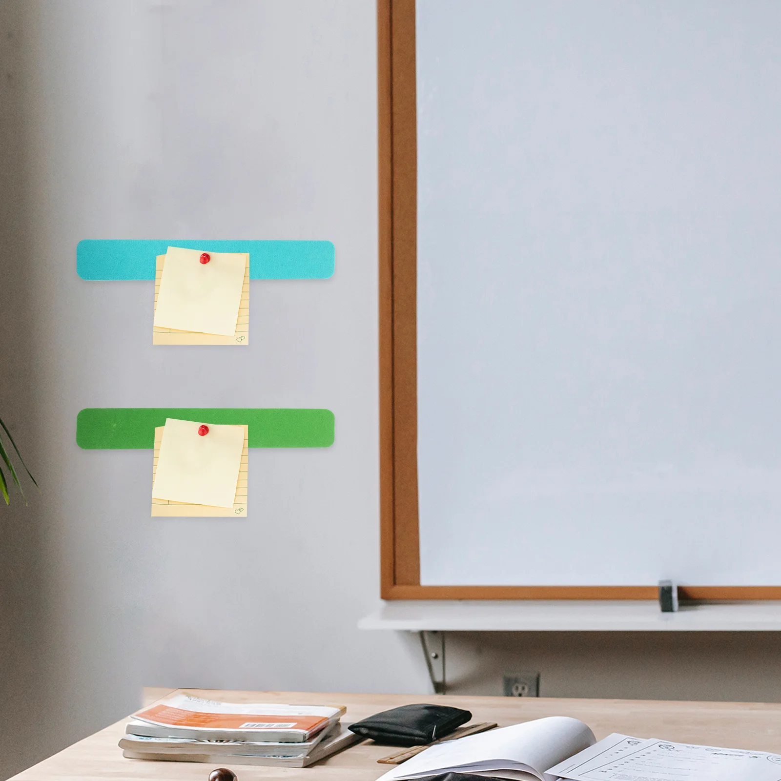 4 قطعة شرائط لوحة إعلانات اللباد لوحات دبوس ذاتية اللصق لجدار غرفة النوم دراسة مخطط المفكرة عرض مجلس ديكور #5