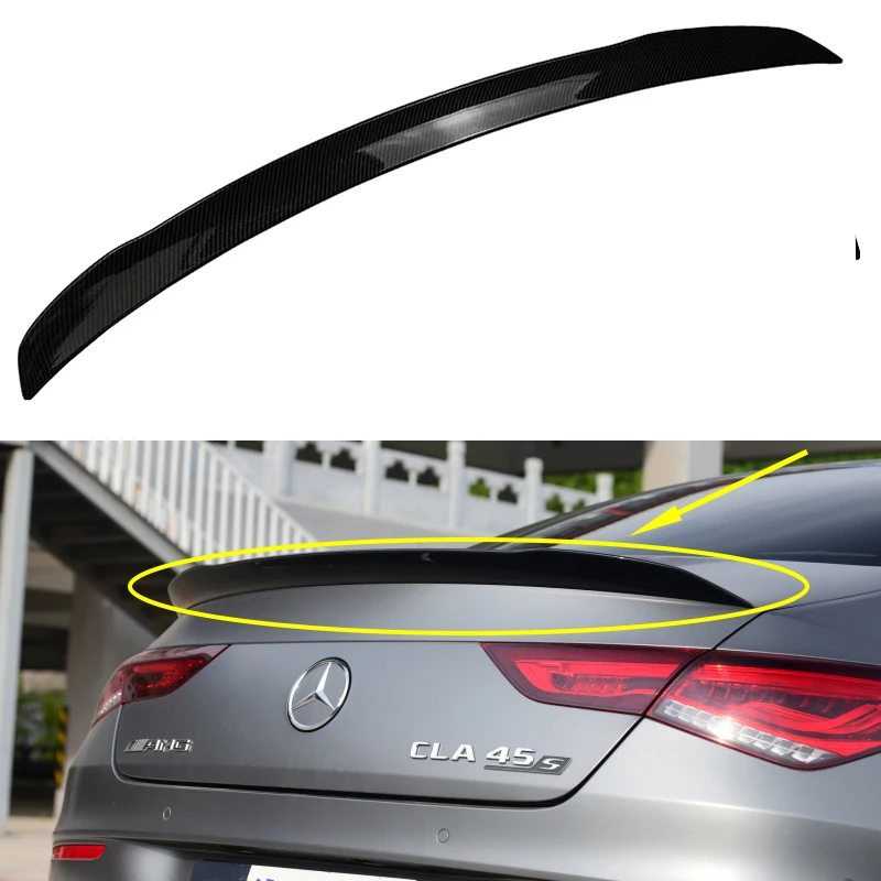 Car Rear Wing Lip Trunk Spoiler C118  for Mercedes Benz CLA Class W118 2019-2020 CLA250 CLA200 CLA220 ABS Spoiler