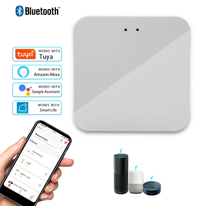 Tuya Smart Bluetooth Gateway of Multi Mode ZigBee WiFi Hub Bridge Smart Home Control Smart Life Spraakbesturing Alexa Google Home