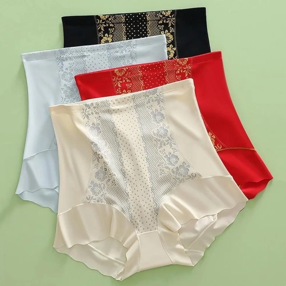 

High Waist Postpartum Body Shaper Flower Shapewear Seamless Underpants Floral Panties Belly Contracting Butt Lifter Briefs Lady
