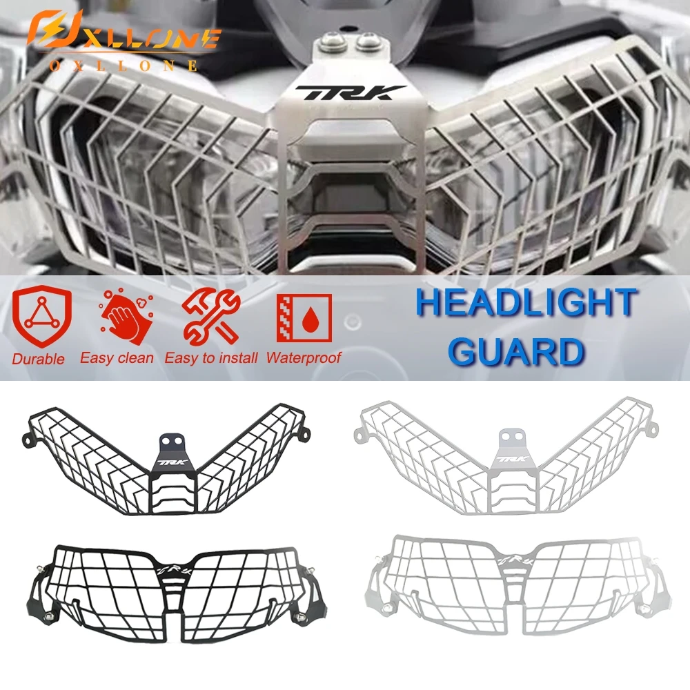 

For BENELLI TRK502X TRK502 2018-2023 TRK 502 Motorcycle Headlight Head Light Guard Protector Grille Cover 2019 2020 2021 2022