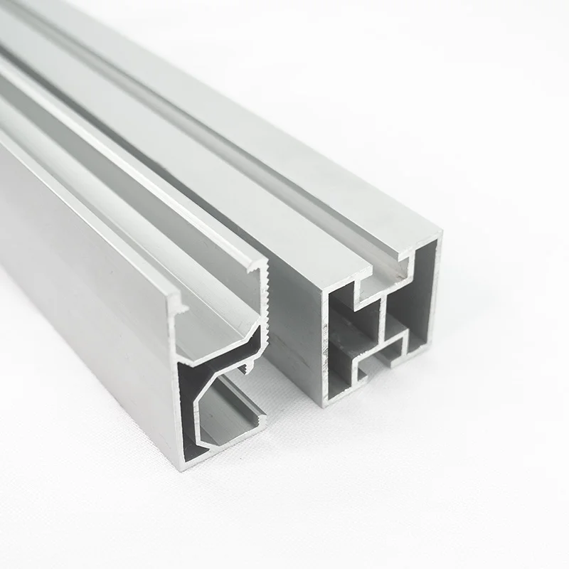 Standard Silver 4040 Aluminum Solar Rail, regular PV mounting accessories, matched with brackets for residential rooftop solar p