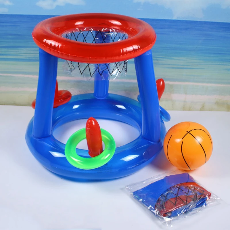 Jogos de bilhar de esportes divertidos ao ar livre, brinquedos aquáticos de verão, basquete inflável para festa em família, acessórios para jogos