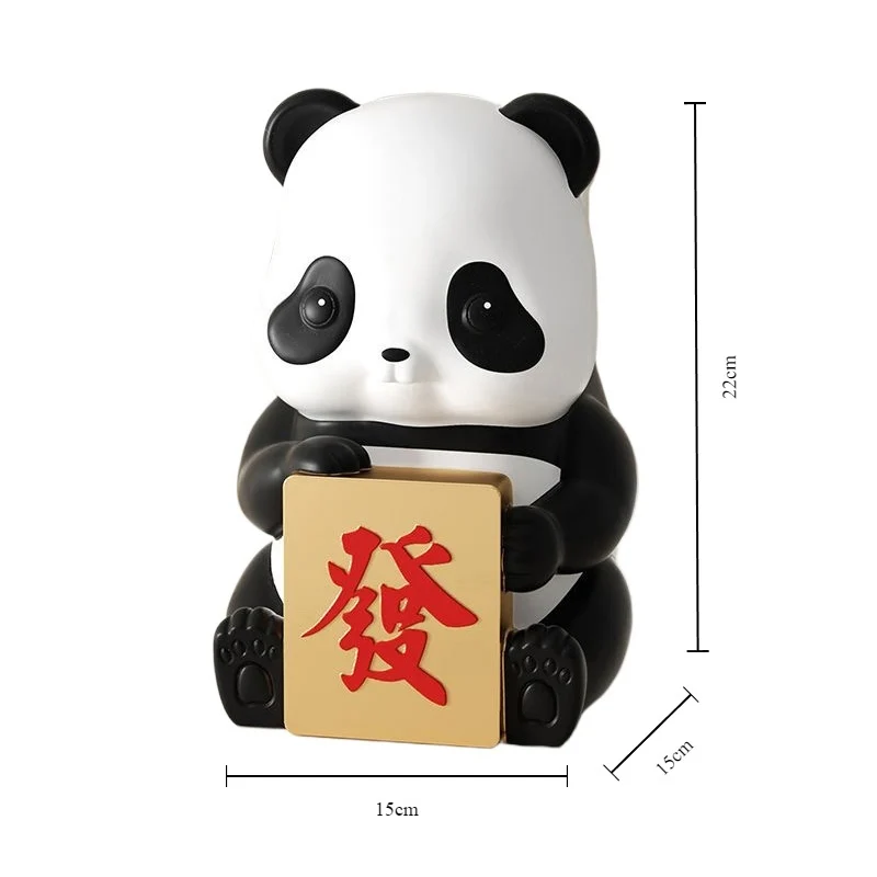 Panda Piggy Bank Living Room Desktop Piggy Bank Ornament Creative Cartoon Children Boy Birthday Gift Desk Decoration 2024 New