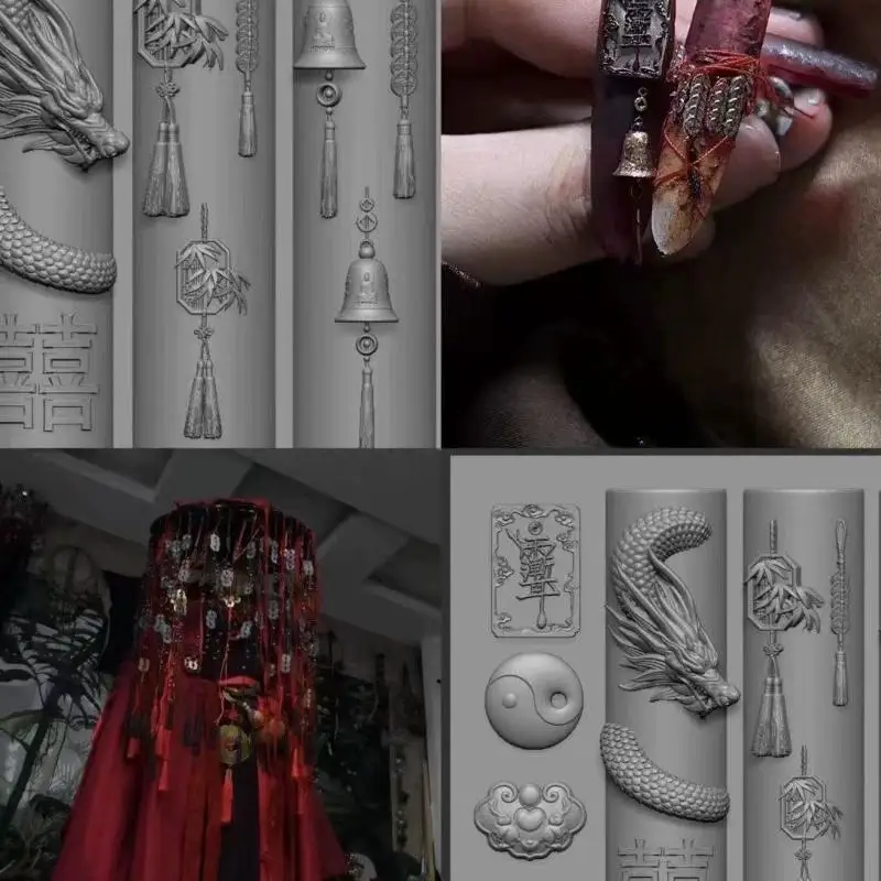 DIY manicure nagelsjablonen: 3D vlinderbloem siliconen mal, zoete strik kralenketting ontwerphulpmiddelen