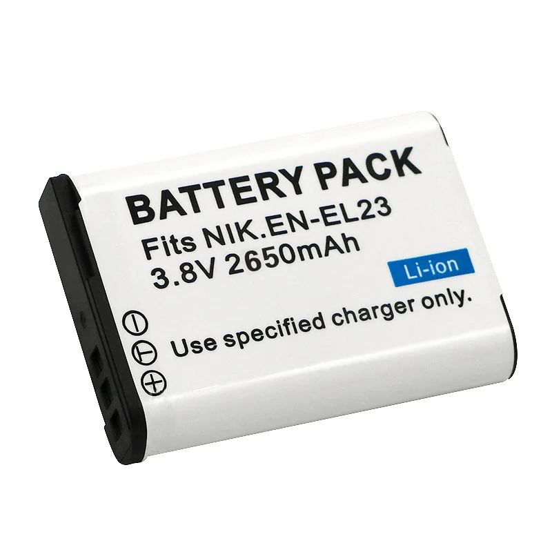 2650mAh EN-EL23 EN EL23 BATTERY For Nikon COOLPIX B700 P900s P900 P610s P610 P600 S810c for Nikon EL23 Camera Battery