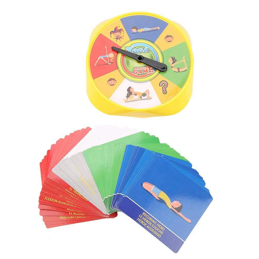 A71Z Yoga Pose Card Game Of Flexibility And Balance Family Board Games For Adults Kids Children For Yoga Lover
