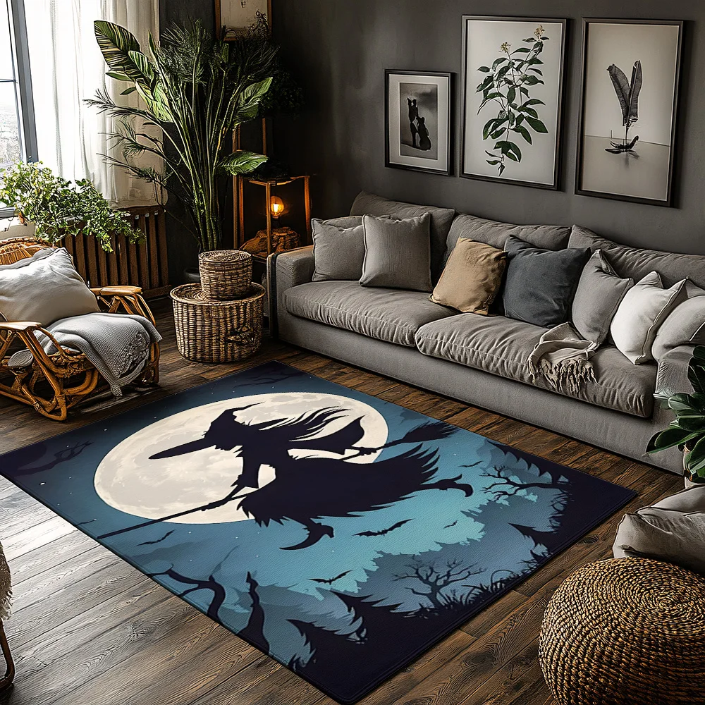 

Хэллоуин Ведьма Ковер Коврик Открытый Крытый Декор Жуткий Домашний Добро пожаловать Коврик Ведьмы Эстетический Осенний Декор Праздничный Входной Ковер Uni