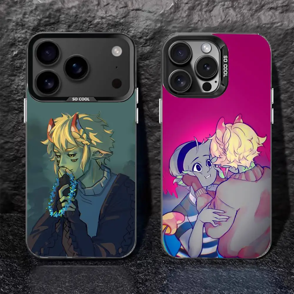 

M-Mushroom Oasis Anime Phone Case For iPhone 17,16,15,14,13,12,11,Pro,Max,Plus,Black Matte Shockproof Cover