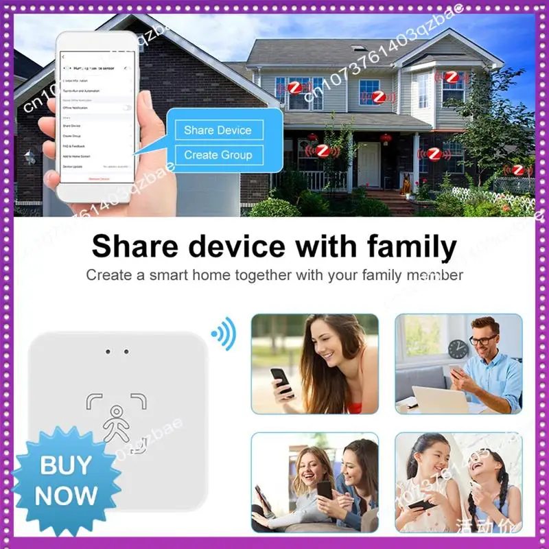 핫 Ltem Tuya 인간 존재 센서 24G 인간 존재 밀리미터파 레이더 센서 광 감지