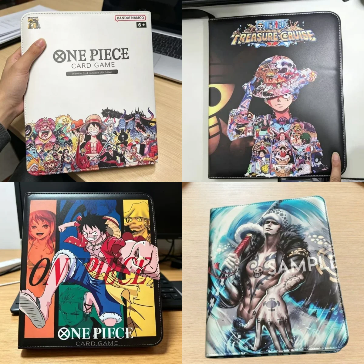 Luffy Zoro Card Binder Anime One Piece Roronoa Nami Photo Album