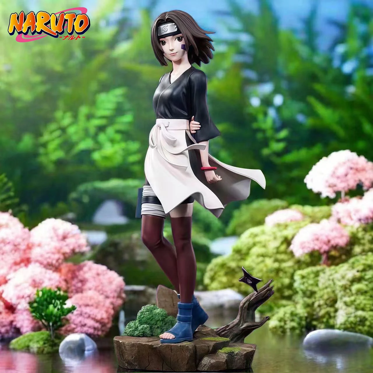 24cm Naruto Nohara Rin Cute Anime Pretty Girl Figure Pvc Model Action Figurine Collectable Ornaments Doll Statue Boy Toy Gifts