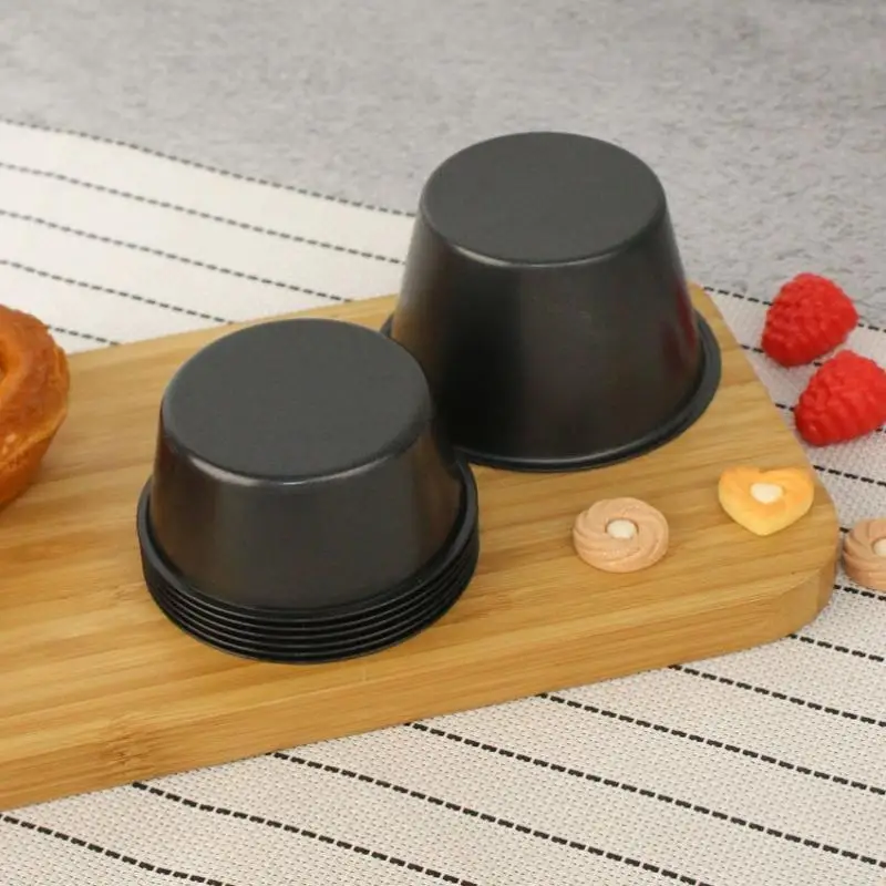 1/5PCS 100/200ML Baking Cups Muffin Pan Baking Occasions Compact Cupcake Molds For Air Fryers Compact Design Efficient Storage