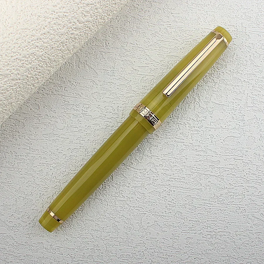 JINHAO 82-Füllfederhalter, EF F M Feder, transparent, fluoreszierend, blaue Tinte, Stift, Business-Briefpapier, Büro, Schulbedarf, Stifte