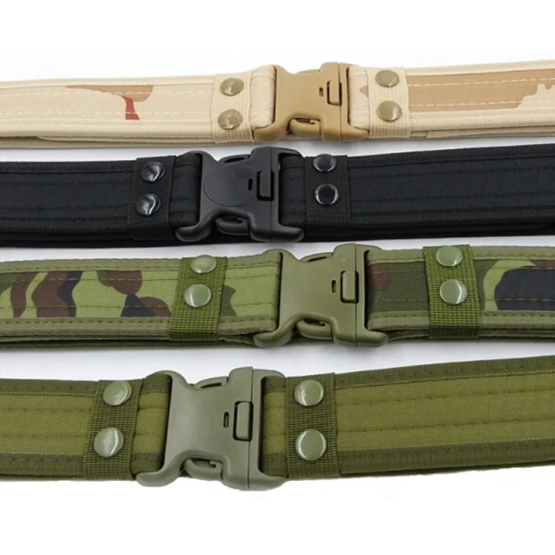 8 Color 130cm 2022 New Style Combat Belts Quick Release  Belt Fashion Men Canvas Waistband Outdoor Waist Trainer