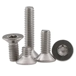 Flat Head Torx Security Screws 304 A2 Stainless Machine Screw M2 M2.5 M3 M4