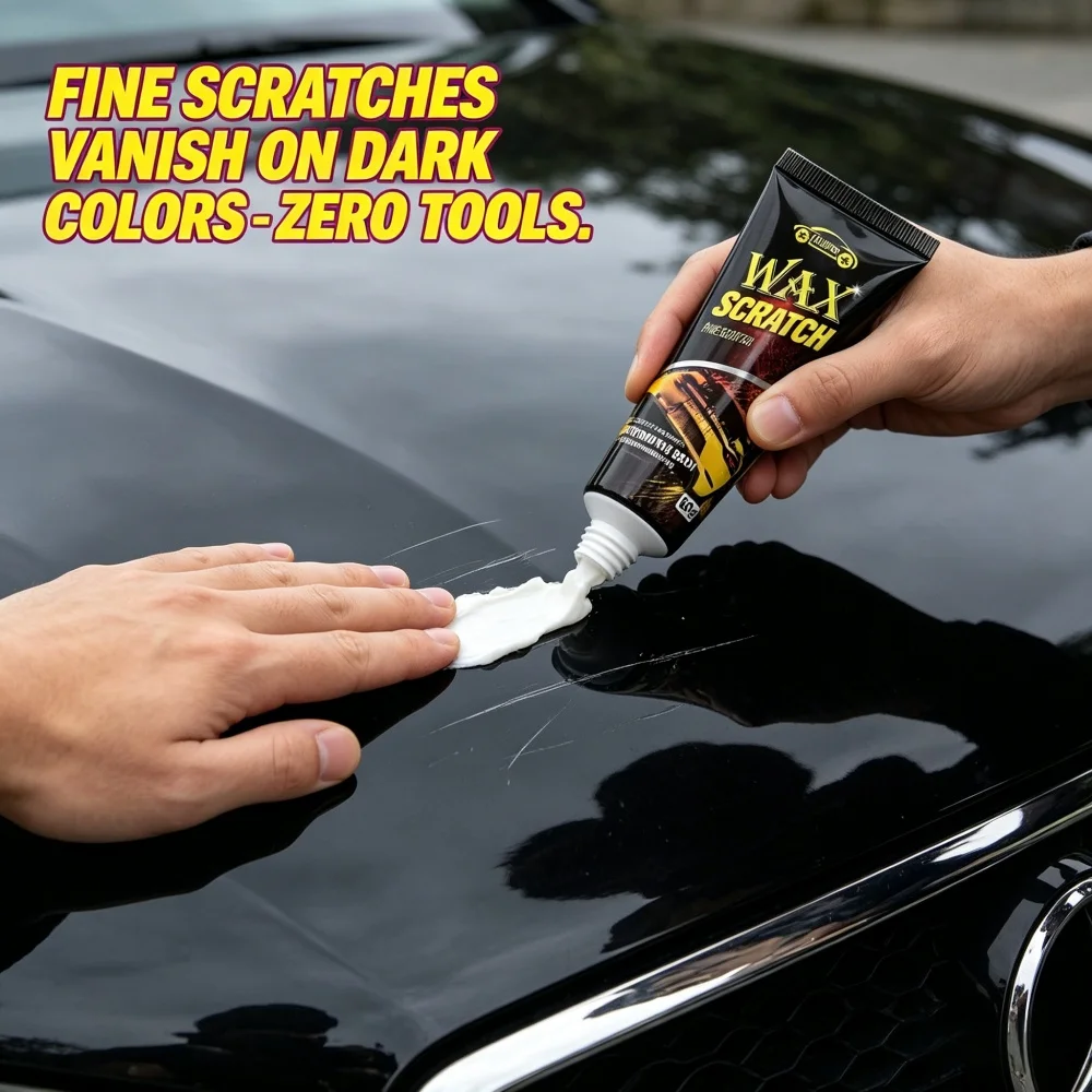 CHEINFOO 60g Car Scratch Remover Wax, Ideal for Dark Paint to Reduce Fine Scratch Visibility