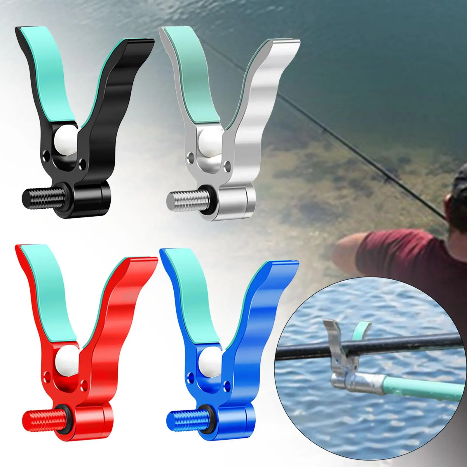 حامل قضيب الصيد متعدد الاستخدامات، رف قضيب قوي مضاد للانزلاق للمياه العذبة في بحيرة البحر