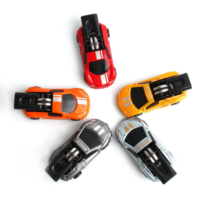 1 pçs criativo novo apito velocidade pullback carro brinquedo liga deslizante modelo de corrida carro brinquedo educativo das crianças presente do carro aleatório