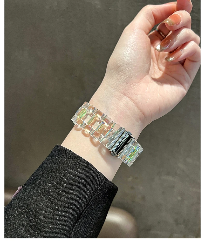 20-mm-Regenbogenarmband für Samsung Galaxy Watch 7/6/5/4/Active 2 (40 mm, 44 mm), Damenarmband für Amazfit GTS 2-2e-2mini-3. – Detail 10