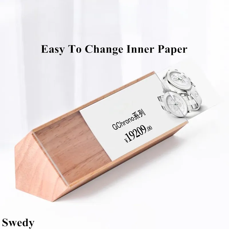 78X22MM Small Acrylic Sign Holder Display Stand Table Number Menu Name Card Holder Mini Price Label Paper Tags