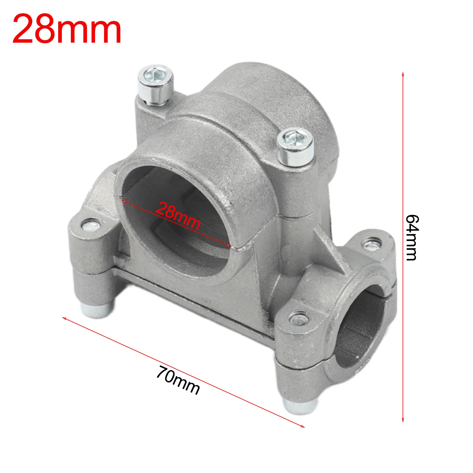 Aluminum Handle Bracket Clamp for Strimmers and for trimmers Supporting 26mm and 28mm Tubes to Assist in Extended Gardening